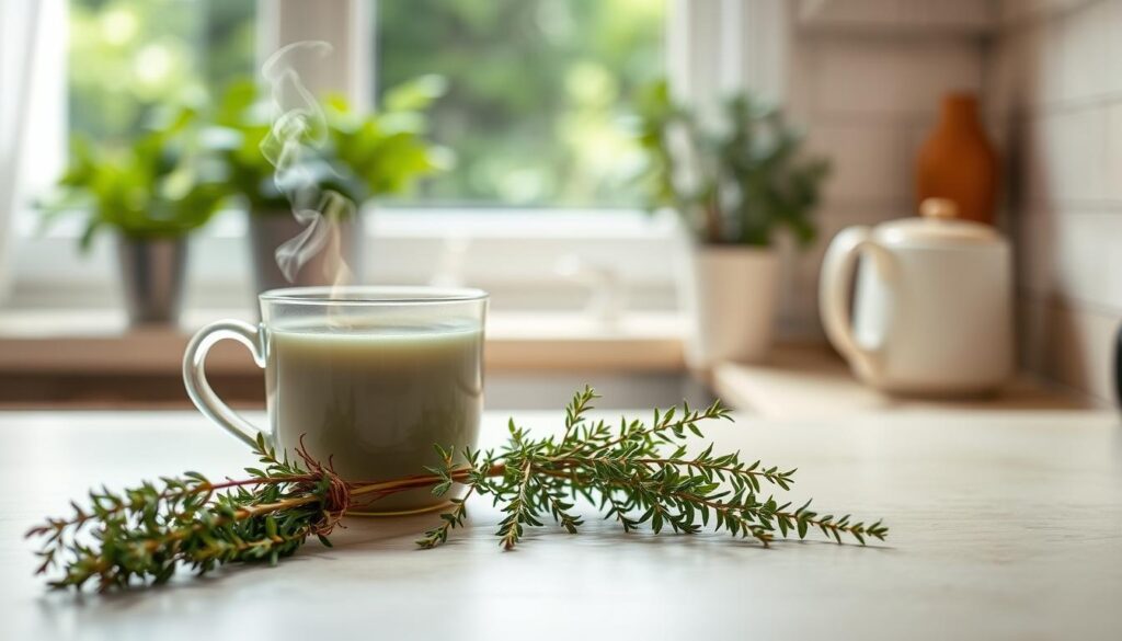 Préparation rapide de tisane au thym Préparation rapide de tisane au thym
