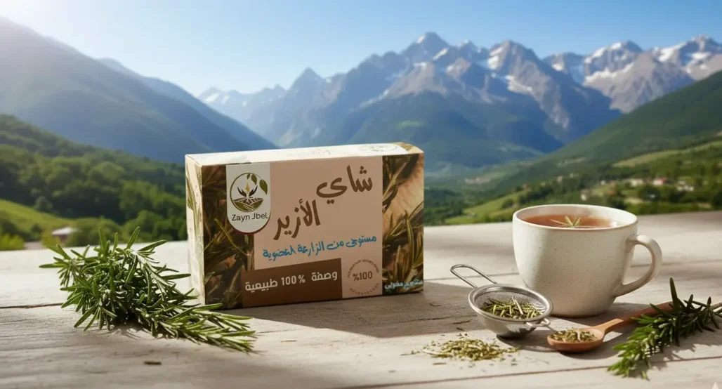 Tasse verre Tisane Romarin ZAYNJBEL gros plan