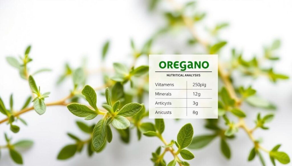 Valeurs nutritionnelles de l'origan Valeurs nutritionnelles de l'origan