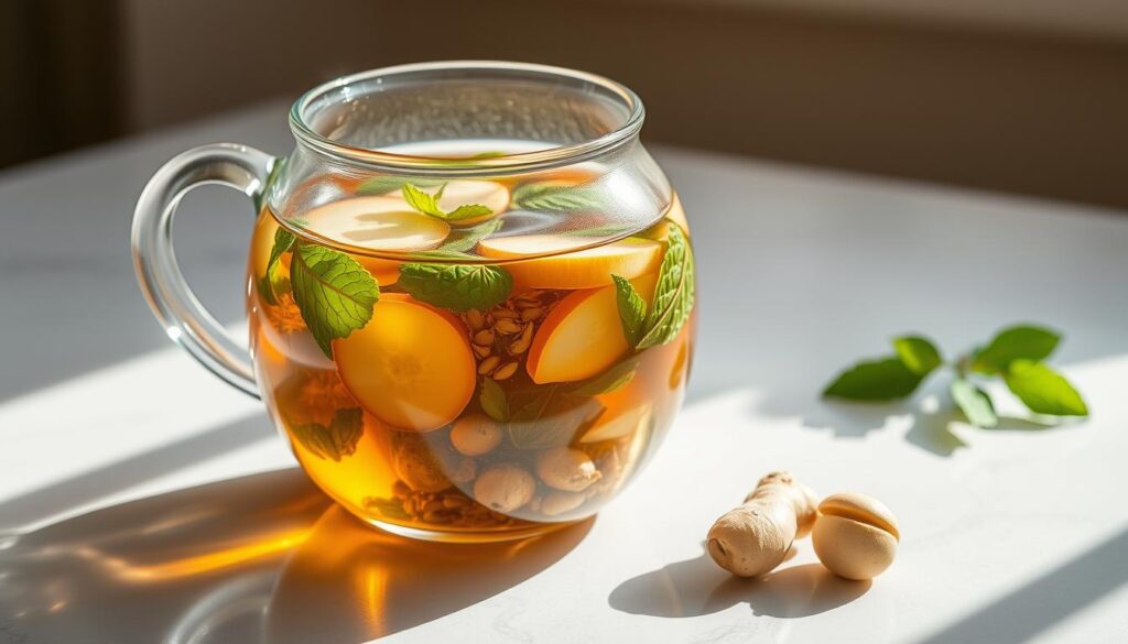 Tisane digestive de fenouil, menthe et gingembre