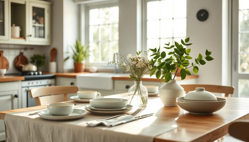 ambiance zen cuisine avec couleur apaisante