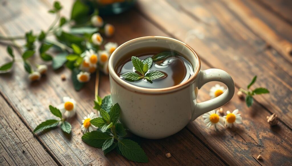 tisane menthe poivre camomille relaxation