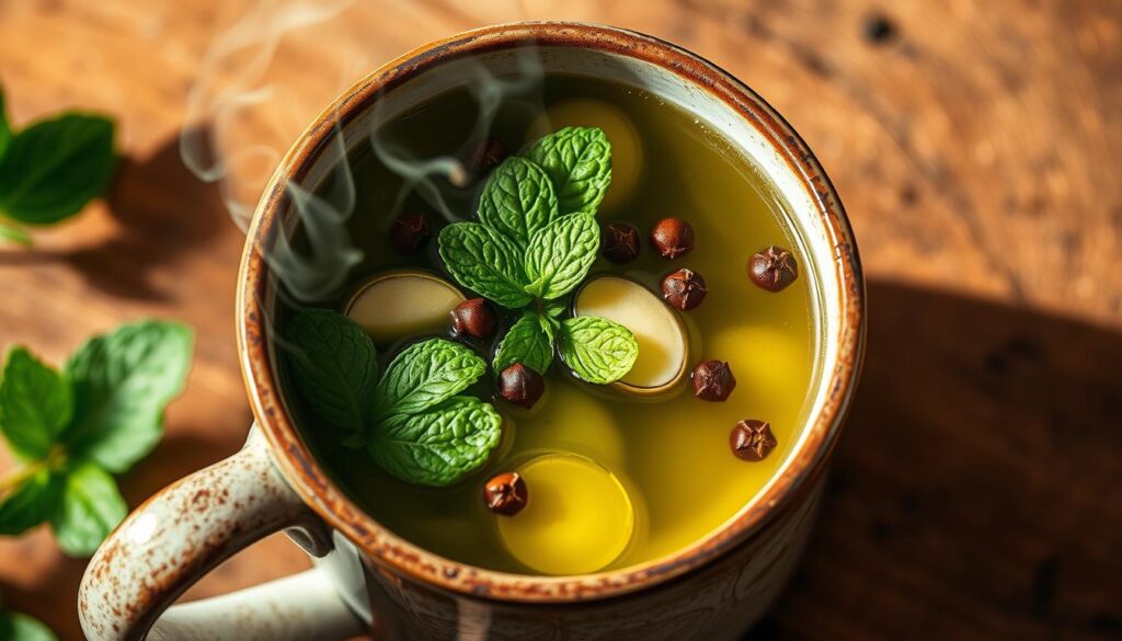 tisane menthe poivre gingembre
