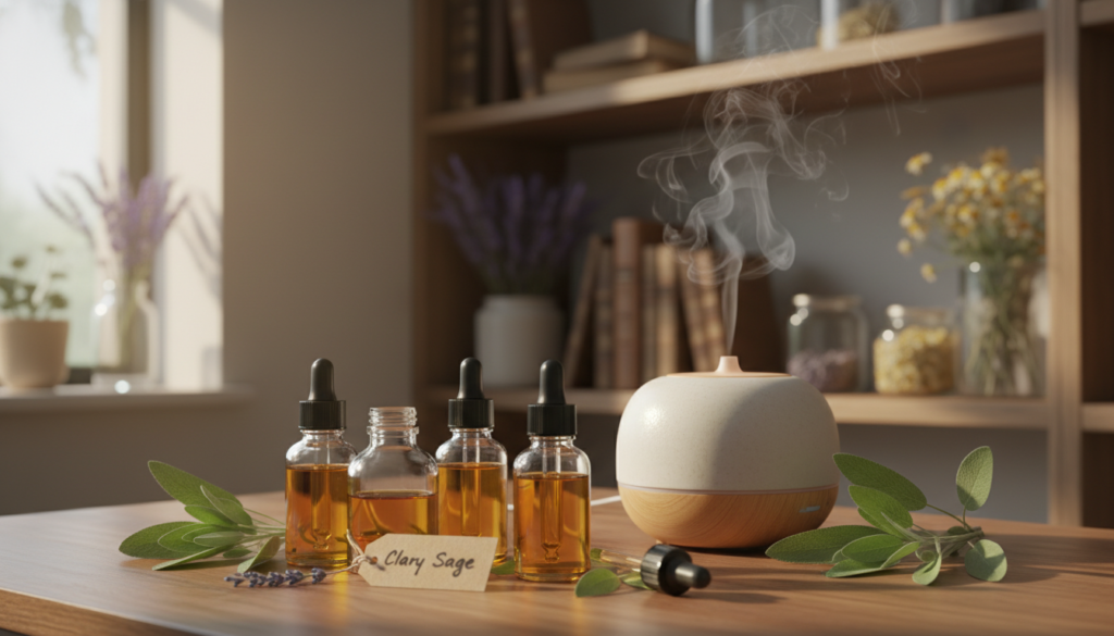 modes utilisation huile essentielle sauge sclarée