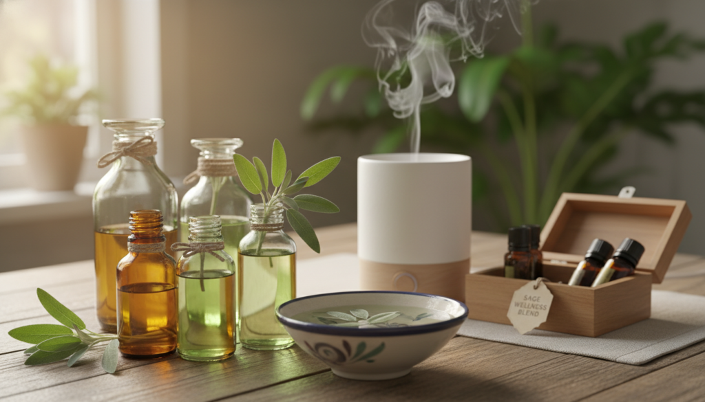 utilisations huile essentielle sauge sclarée